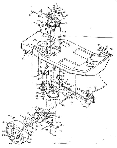 Replacement parts drive system