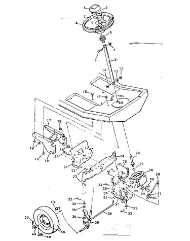 Replacement parts steering system