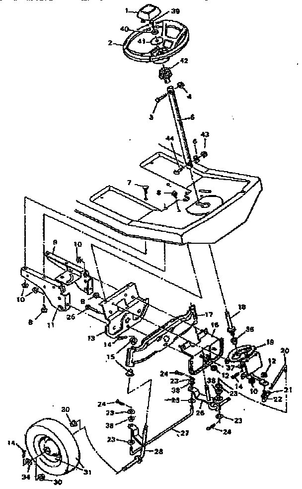Replacement parts steering system