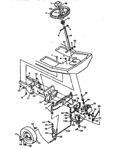 Replacement parts steering system