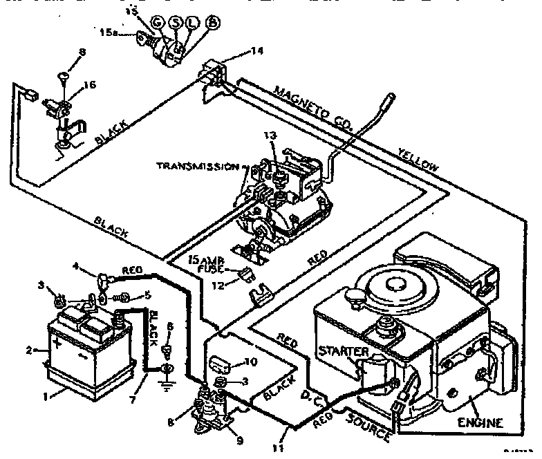 Replacement parts wiring diagram