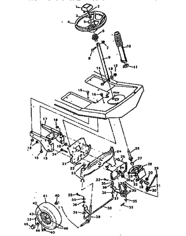 Replacement parts steering system