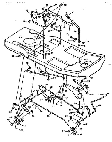 Replacement parts blade housing suspension