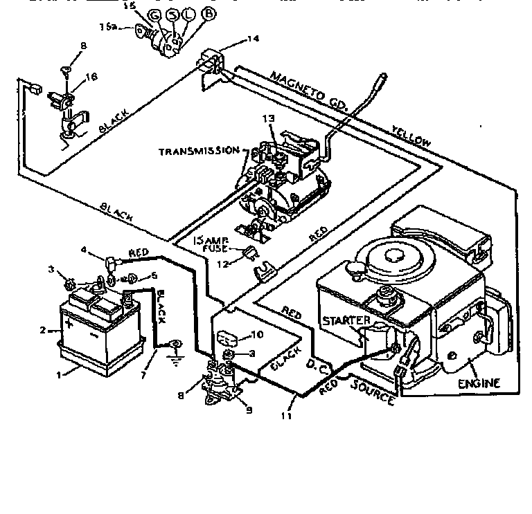 REPLACEMENT PARTS WIRING DIAGRAM