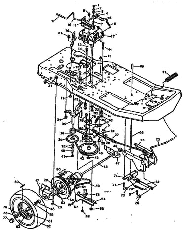 Replacement parts drive system