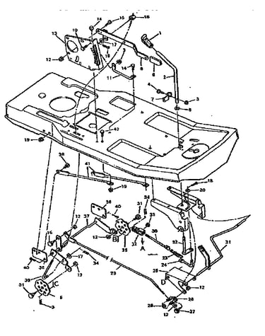 Replacement parts blade housing suspension