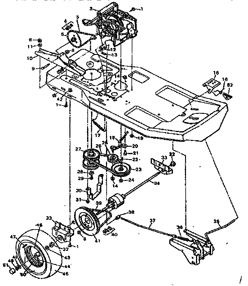 Replacement parts drive system