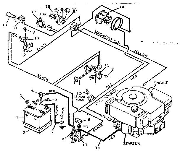Replacement parts wiring diagram