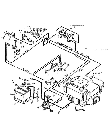 Replacement parts wiring diagram