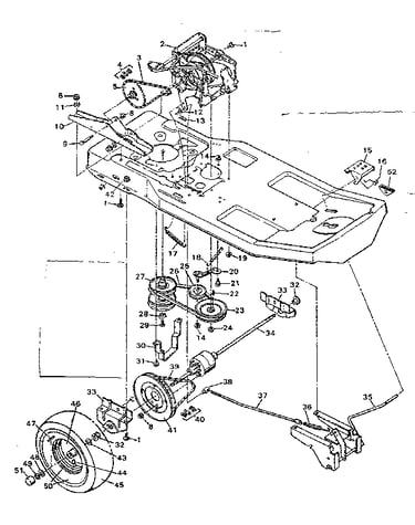 Replacement parts drive system