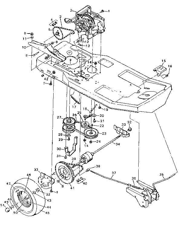 REPLACEMENT PARTS DRIVE SYSTEM