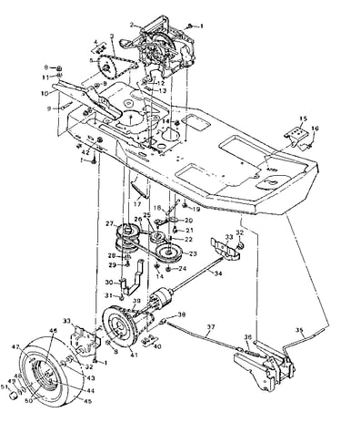 Replacement parts drive system