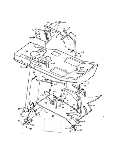Replacement parts blade housing suspension