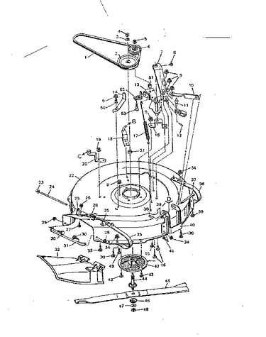 Replacement parts blade housing