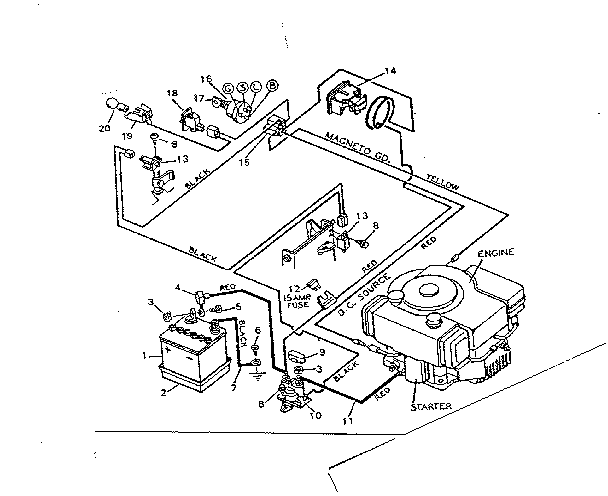 Replacement parts wiring diagram