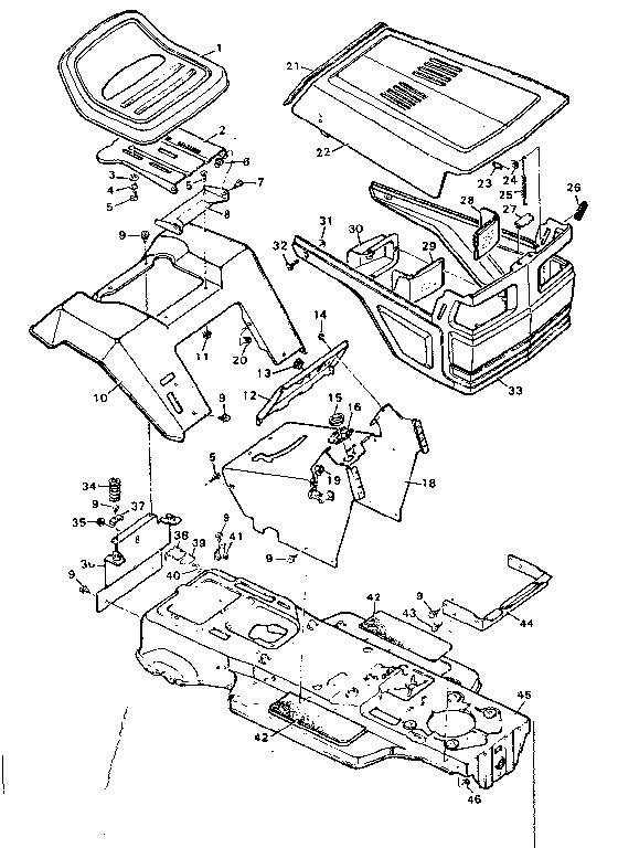 Replacement parts body and chassis