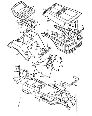 Replacement parts body and chassis