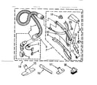Kenmore 1162643581 hose and attachment parts diagram
