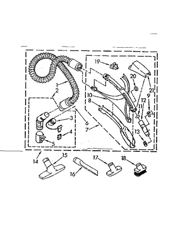 Hose and attachment parts