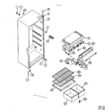 Kenmore 2538362262 cabinet parts diagram