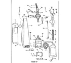 Kenmore 1753595181 handle and bag housing diagram