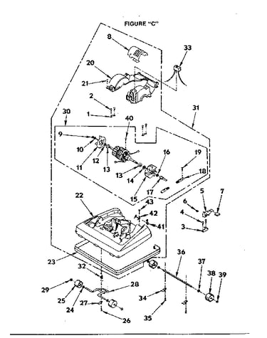 Nozzle and motor assembly