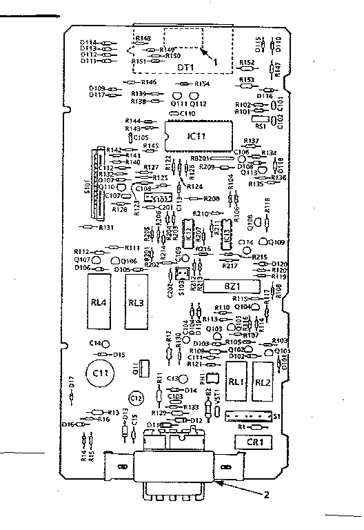 POWER AND CONTROL CIRCUIT BOARD (PART NO. 14173)