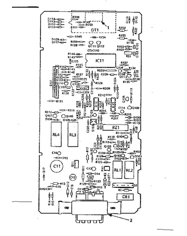 Power and control circuit board (part no. 14173)