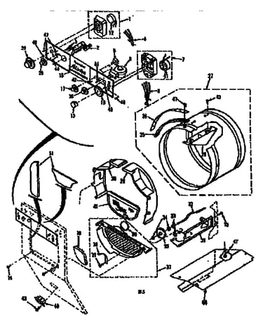 Console controls, drum