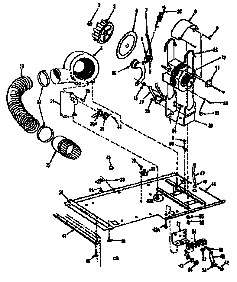 Dryer motor, blower, belt