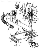 Dryer motor, blower, belt