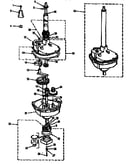 Transmission, water seal, lower bearing asmy.