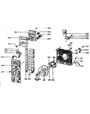 Controller fan motor assembly control panel assembly