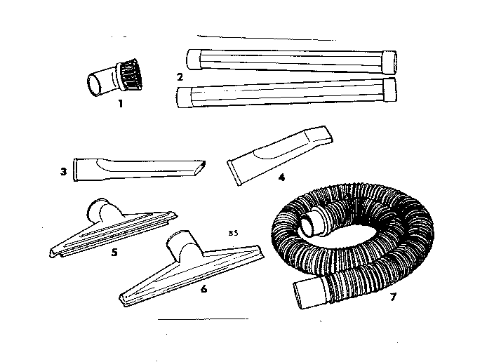 2-1/2" diameter plastic accessories
