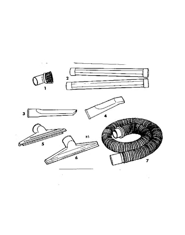 2-1/2" diameter plastic accessories