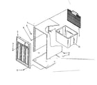 Kenmore 106853204 cabinet parts diagram