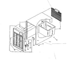 Kenmore 106855301 cabinet parts diagram