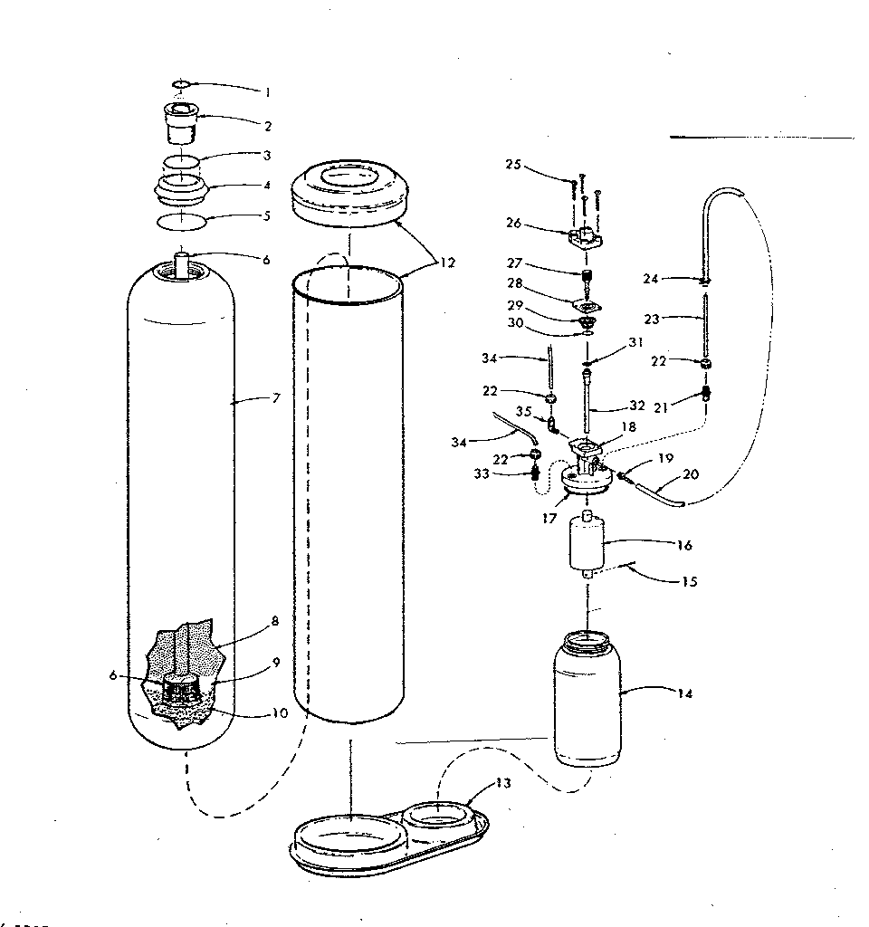 Tank assembly, feeder valve assembly, nozzle & venturi