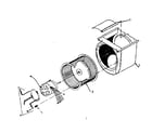 Kenmore 867587390 blower assembly diagram