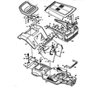Craftsman 502255711 replacement parts chassis & hood diagram