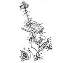 Craftsman 502255711 replacement parts steering system diagram