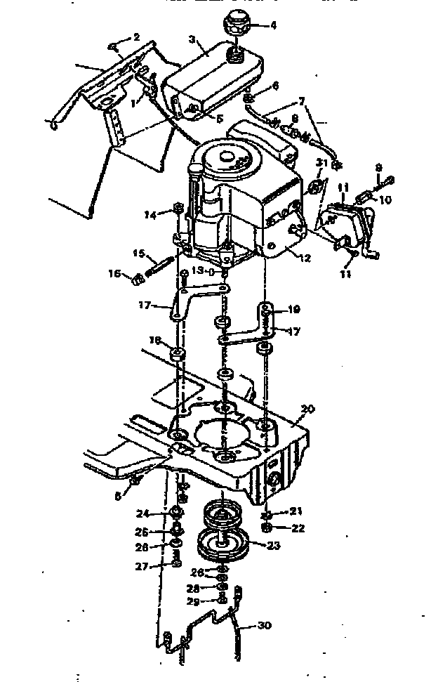 Replacement parts engine mount