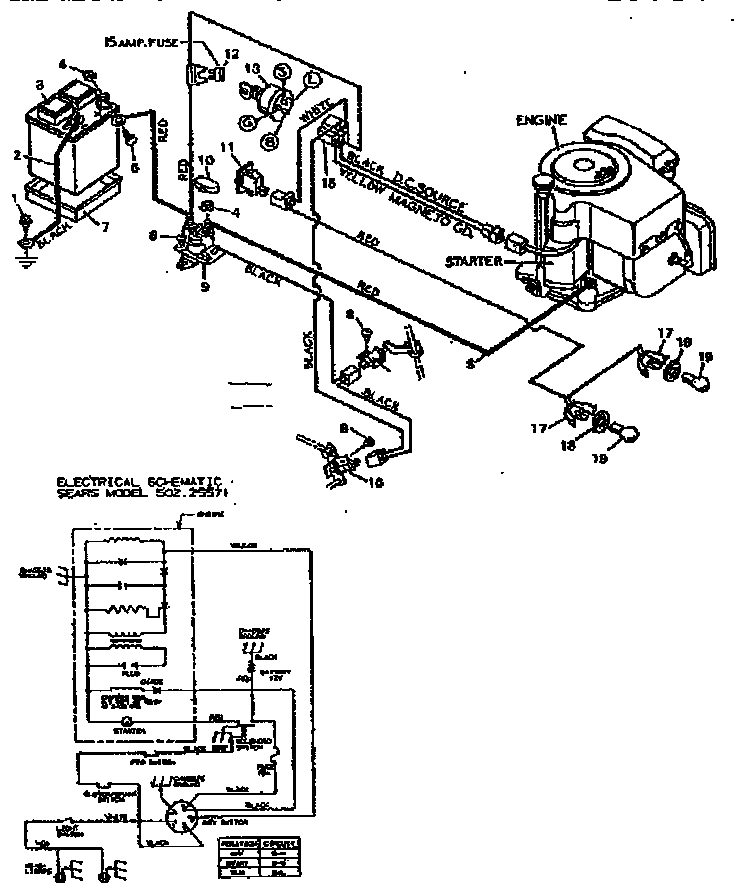 Replacement parts wiring diagram