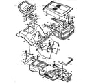 Craftsman 502255713 replacement parts chassis & hood diagram