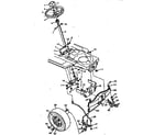 Craftsman 502255713 replacement parts steering system diagram