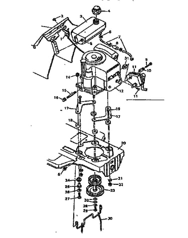 Replacement parts engine mount