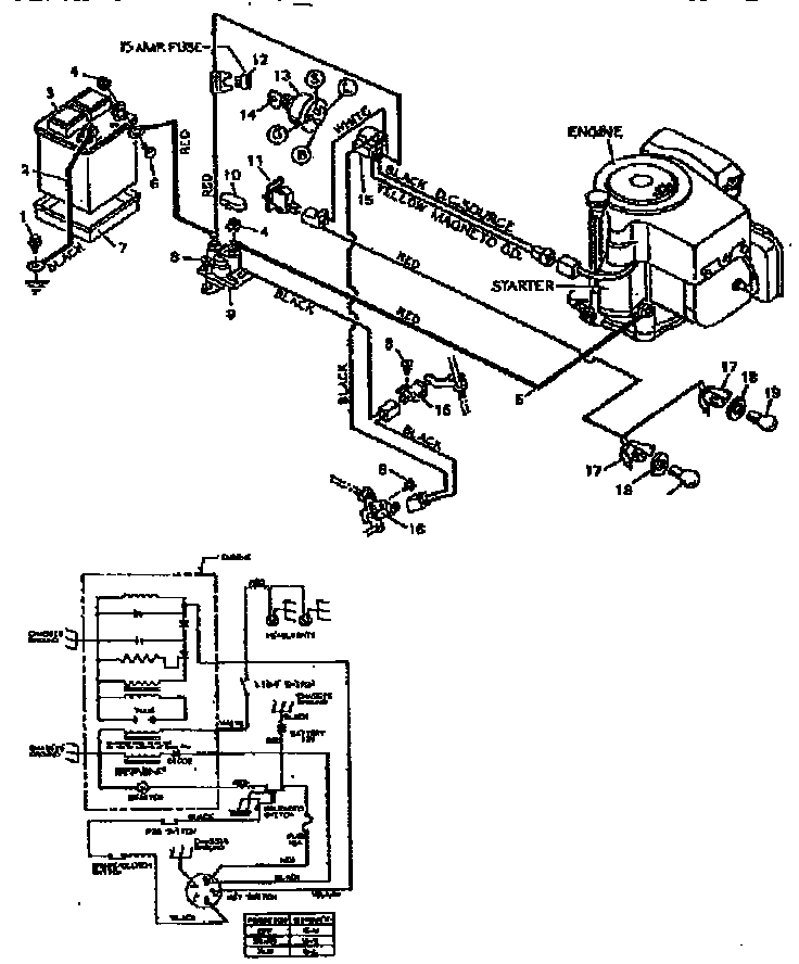 Replacement parts wiring diagram