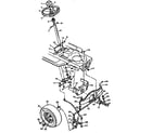 Craftsman 502255780 replacement parts steering system diagram