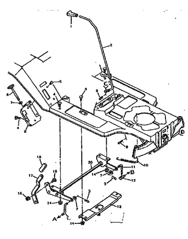 Replacement parts blade housing suspension