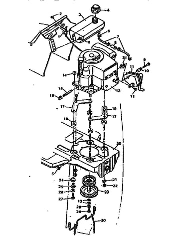 Replacement parts engine mount